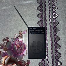 Usado, Radio portátil Sony ICF-P26 AM/FM negra altavoz incorporado probado funciona segunda mano  Embacar hacia Mexico