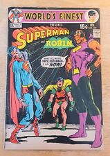 WORLD'S FINEST COMICS 200 silver age dc comic book superman batman robin jla for sale  Shipping to South Africa