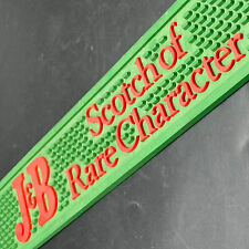 Vintage J&B Scotch Bar Shot Mat Rail - Rare Character - 23” Green Rubber Barware for sale  Shipping to South Africa