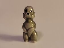Mini minúsculo poodle cinza de 1 pol. de altura lindo animal de cachorro em miniatura comprar usado  Enviando para Brazil
