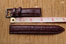 Pulseira de relógio de couro marrom timex grão de crocodilo 20mm + barras NOS comprar usado  Enviando para Brazil