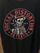 Usado, Camisa de distorsión social mediana rancia NOFX verde día descendencia Ramones segunda mano  Embacar hacia Argentina