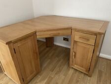 oak corner office desk for sale  ASHFORD