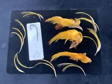RONN LUCAS COLLECTION XL SELECT GOLDEN PHEASANT CREST FEATHERS SALMON TYING for sale  Shipping to South Africa