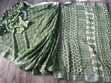 Cotton green silk for sale  Brooklyn
