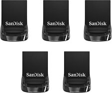 5 x SanDisk 32GB Ultra FIT USB 3.1 Micro Flash Drive SDCZ430-032G Bulk Pack, used for sale  Shipping to South Africa