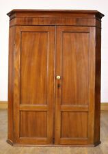 Antique wall mounted double door corner cupboard / cabinet for sale  BLYTH
