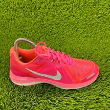 Tênis de corrida Nike Dual Fusion X2 feminino tamanho 6.5 rosa 819318-601, usado comprar usado  Enviando para Brazil