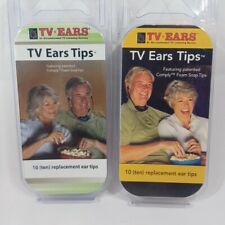 Replacement TV Ears Tips 2 Open Packages (18 Total Tips) Comply Foam Snap Tips for sale  Shipping to South Africa