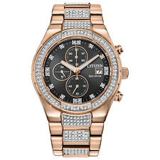 Relógio masculino CITIZEN CA0753-55E cristal cronógrafo data Eco-Drive tom ouro rosa, usado comprar usado  Enviando para Brazil