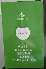 Orimina 6 Pack Wall Hanging Round Glass Terrariums for sale  San Antonio