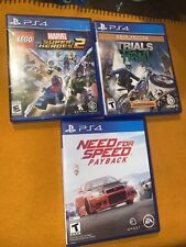 Trials Rising /marvel Super Heroes 2 Lego/need Fr Speed Pay Back PS4 Sony PS4 comprar usado  Enviando para Brazil