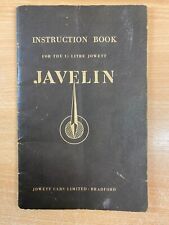 Jowett javelin instruction for sale  HALIFAX