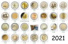 2 Euro 2021 Commemorative Coin-all countries available-birds., käytetty myynnissä  Leverans till Finland