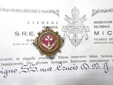 ✝ Reliquary Relic Ss. True Cross D.N.J.C. Lignum + Document for sale  Peoria