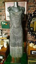Silver sequinned flapper for sale  BURNLEY