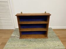 Used, Amazing Vintage Small Oak Wood 3 Tier Wall Shelf Curio Shelf Miniatures Display for sale  Shipping to South Africa