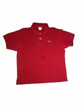 Lacoste Shirt Men Large 6 Red Golf Polo Golfer Stretch Preppy Casual Rugby C58 for sale  Shipping to South Africa
