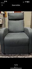 grey faux suede chair for sale  Little Falls