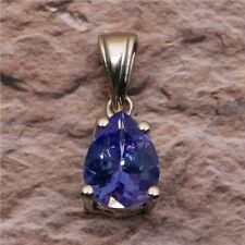 Solitaire Pear Cut Blue Tanzanite 925 Sterling Silver Women Pendant Jewelry for sale  Shipping to South Africa