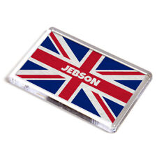 FRIDGE MAGNET - Jebson - Union Jack Flag - Surname Gift, used for sale  Shipping to South Africa