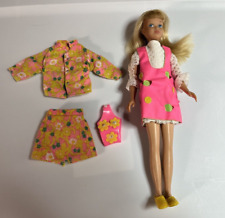 Vtg Mattel Barbie Skipper Doll in 1967 Popover #1943 Mod Purse & Xtra Outfit for sale  Shipping to South Africa