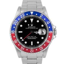 Reloj Rolex GMT-Master 40 mm azul rojo PEPSI negro acero inoxidable fecha 16700 segunda mano  Embacar hacia Argentina