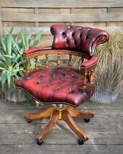 Vintage chesterfield oxblood for sale  KING'S LYNN