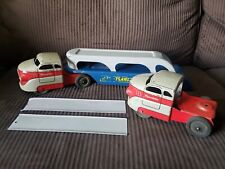 Vintage Wyandotte 1950'S Pressed Steel Auto Transport Toy Truck + Parts Ramps for sale  New Berlin