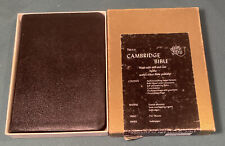 BIBLIA CAMBRIDGE KJV ~ CUERO MARRUECOS ~ Caja Original #25X Pitt Minion ~ Nuevo de Lote Antiguo segunda mano  Embacar hacia Argentina