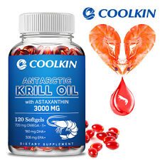 Óleo de krill antártico 3000mg - com ômega-3 EPA, DHA, astaxantina e fosfolipídios comprar usado  Enviando para Brazil