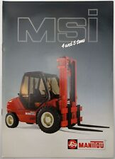 Folheto de vendas de empilhadeiras Manitou MSI 4 e 5 toneladas comprar usado  Enviando para Brazil