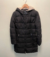 Used, Lauren Ralph Lauren Womens Down Puffer Jacket Petite S Black Faux Sherpa Hooded for sale  Shipping to South Africa