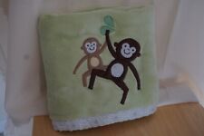 Cobertor BABY SKIP HOP verde bronzeado e marrom folhas de macaco poliéster macio de pelúcia, usado comprar usado  Enviando para Brazil
