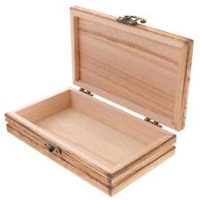 Usado, estojo de armazenamento de madeira para casa caixa de armazenamento de madeira para artesanato caixa de armazenamento com tampa comprar usado  Enviando para Brazil