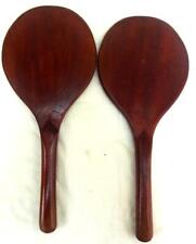 ANTIQUE TABLE TENNIS PING PONG BATS MAHOGANY for sale  Shipping to South Africa