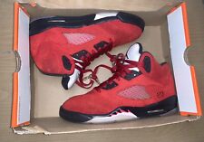 Zapatos de gamuza roja Nike Air Jordan 5 retro ""Raging Bull"" talla 5 440888-600 NDD segunda mano  Embacar hacia Mexico