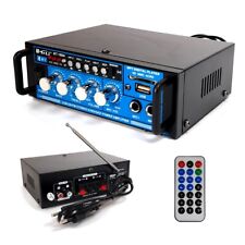 Amplificatore audio bluetooth stereo HI-FI USB AUX FM 2 canali casa auto BT188A usato  Giugliano In Campania