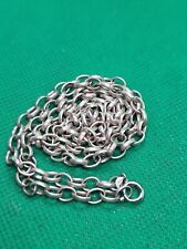 Antique Vintage Sterling Silver Belcher Chain Necklace 25 Inch Chunky Heavy  #54 for sale  Shipping to South Africa