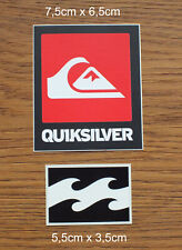 2 Sticker Aufkleber Billabong Quiksilver Surf Windsurf Kiteboard Big Wave comprar usado  Enviando para Brazil