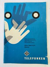 TELEFUNKEN 2565 HIFI Stereo System  Vintage Manual, used for sale  Shipping to South Africa
