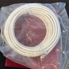 2 White RG6 Coaxial Cable for Internet, HD TV, Satellite, Antenna with Barrel for sale  Shipping to South Africa