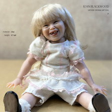 Vintage Art Doll Joan Blackwood 12" Jointed Clay Girl Missing Tooth 1995 1/1 for sale  Shipping to South Africa