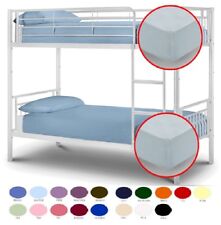 Easy Care Plain Dyed Bunk Bed Fitted Sheet 2 Foot 6 Inch Small (75cm x 190cm)  for sale  Shipping to South Africa
