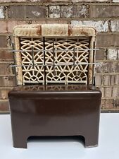 Antique Vtg. Gas space room Heater ceramic grates Cool Compact Size for sale  Shipping to South Africa