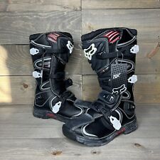 Fox Racing COMP 5 MX Tech Armored Black Motocross Boots Youth U.S. Size Y5 READ, used for sale  Shipping to South Africa