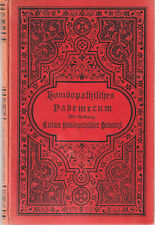 Homöopathisches Vademecum mit "Kleiner homöopathischer Hausarzt" W.Schwabe 1890 na sprzedaż  Wysyłka do Poland