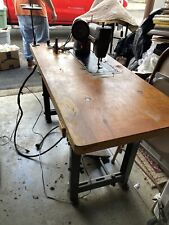 Vintage Singer Heavy Duty Industrial Sewing Machine W/ wood Table 251-2 for sale  Shipping to Canada