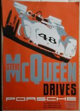 "unidades de Steve Mcqueen Porsche" Publicidade cartaz 16"x 23" Excelente Estado comprar usado  Enviando para Brazil