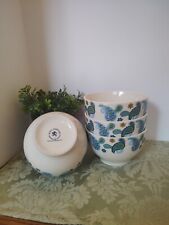 Royal Norfolk Stoneware BLUE PAISLEY Cereal Soup Bowls 5.5 "Set of 4 for sale  Shipping to South Africa